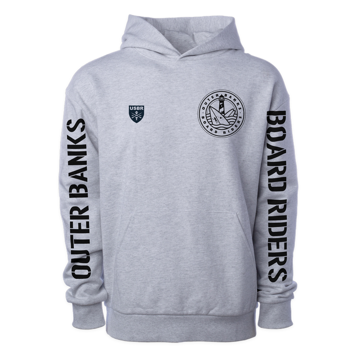 Outer Banks Sideline Pullover Hoodie - Heather Gray - front