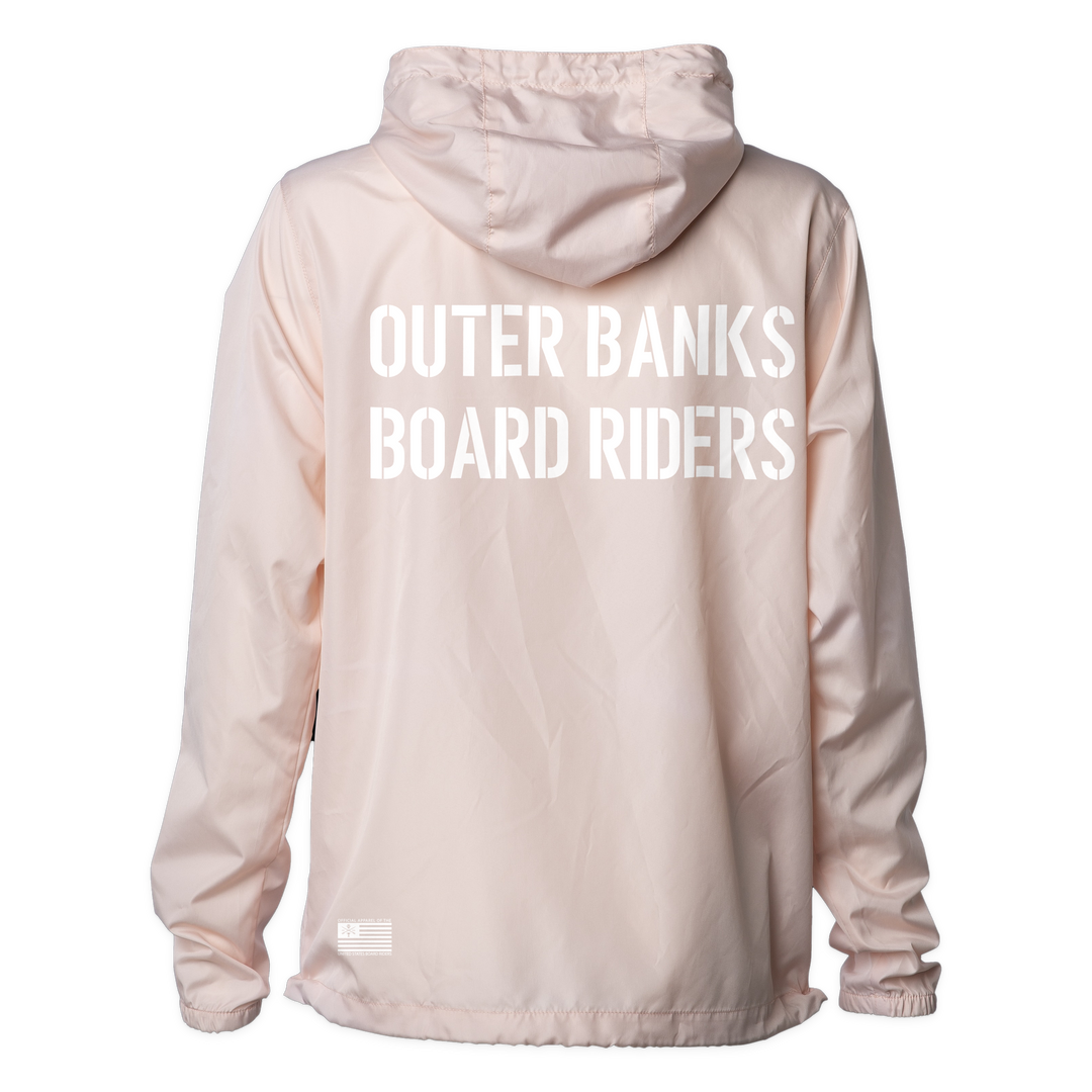 Outer Banks Sideline Shell Windbreaker - Light Pink - back