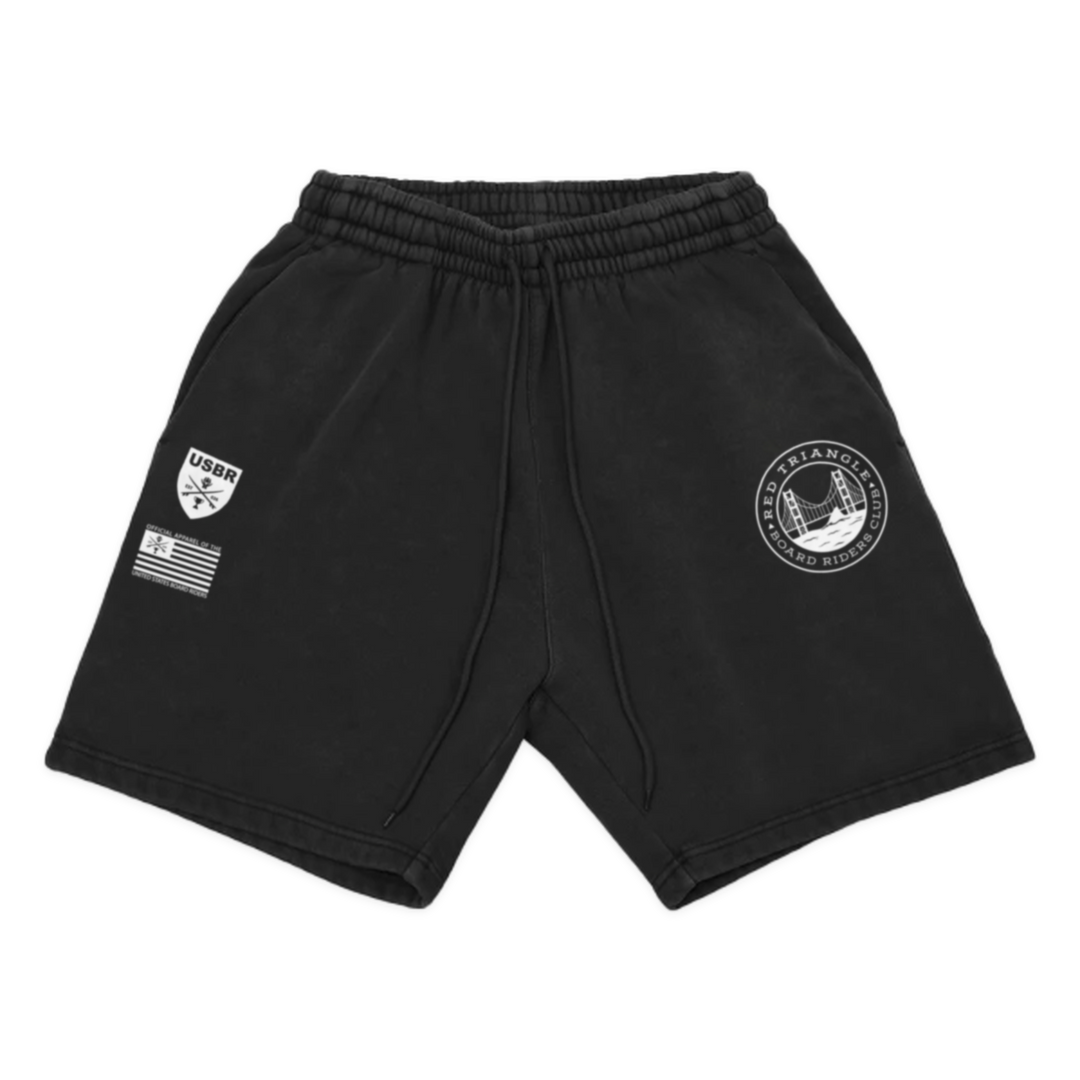 Red Triangle Dawn Patrol Fleece Short - Black - front
