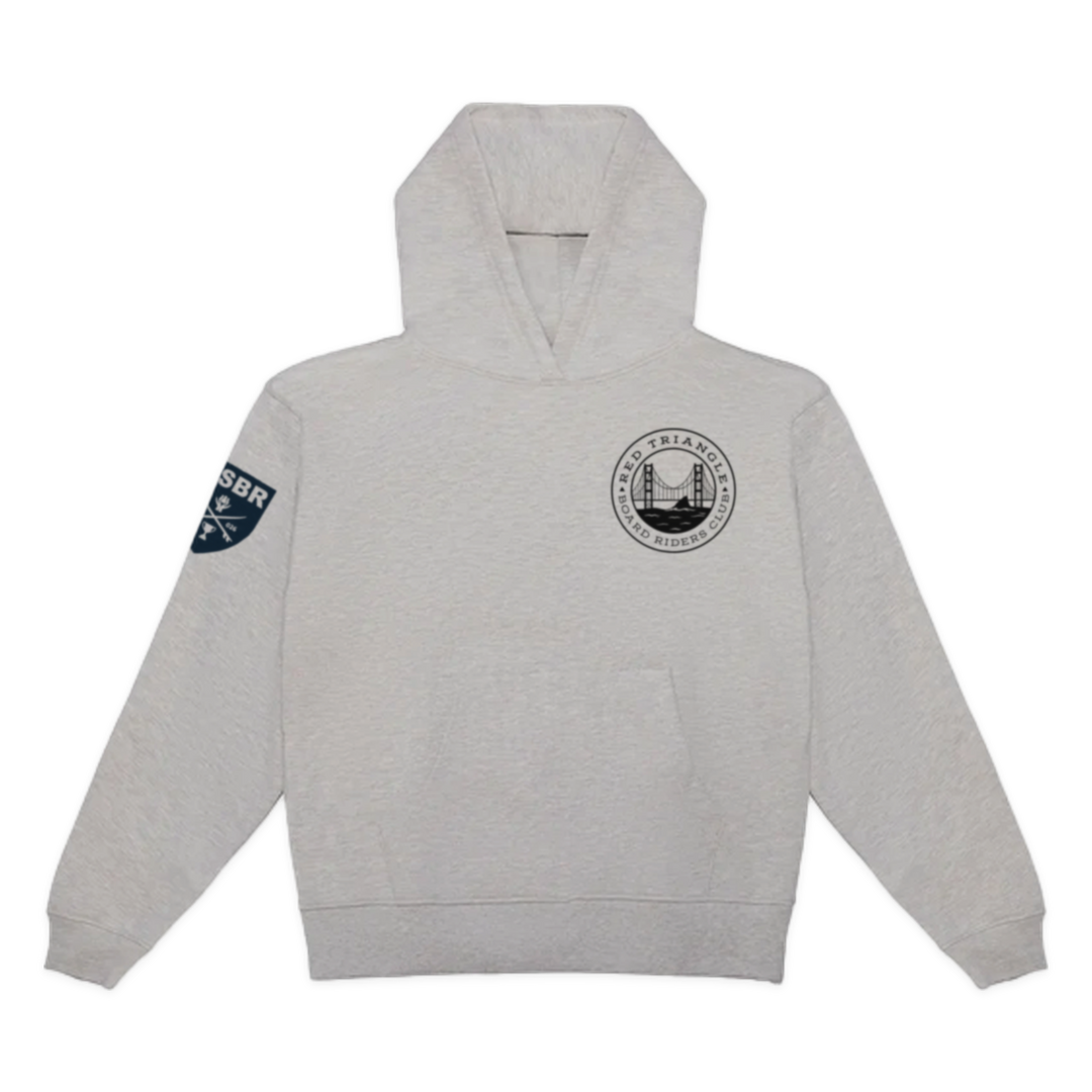 Red Triangle Dawn Patrol Pullover Hoodie - Heather Gray - front