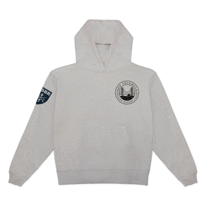 Red Triangle Dawn Patrol Pullover Hoodie - Heather Gray - front