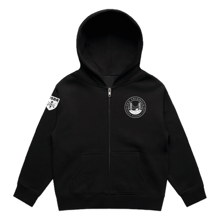 Red Triangle Dawn Patrol Zip Hoodie - Black - front