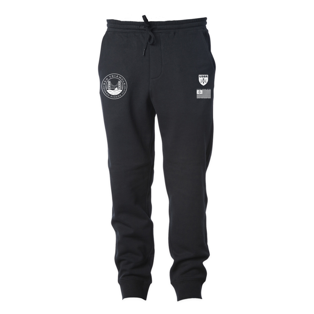 Red Triangle Sideline Fleece Pant - Black - front