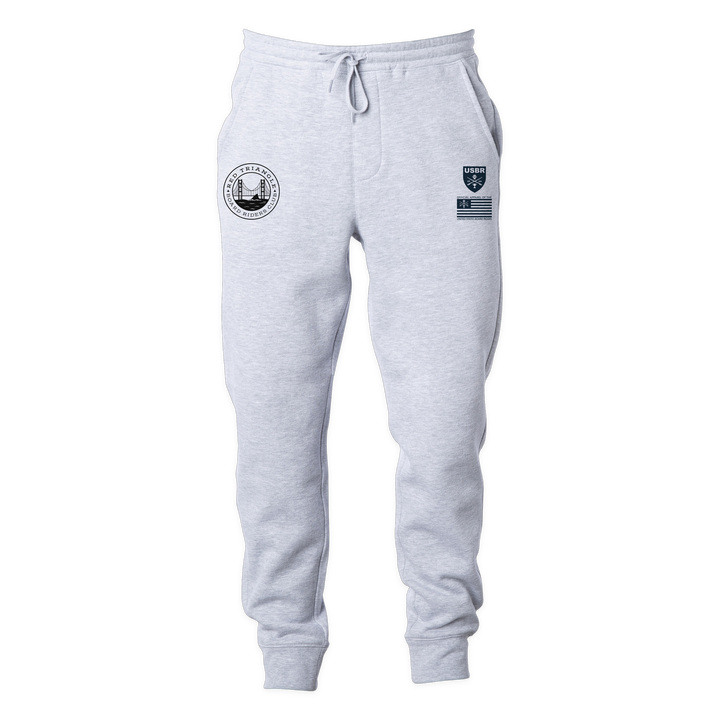 Red Triangle Sideline Fleece Pant - Heather Gray - front