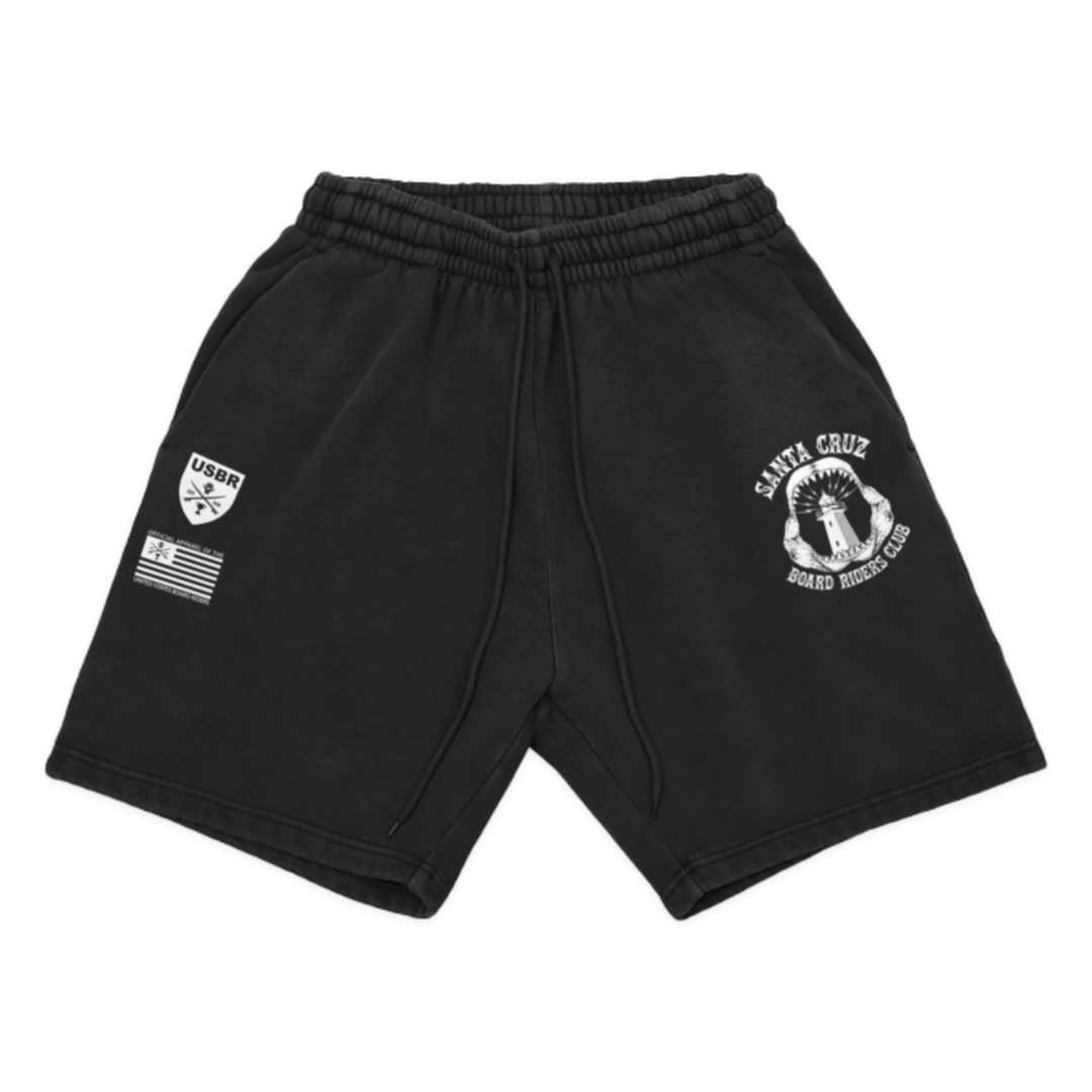 Santa Cruz Dawn Patrol Fleece Short - Black - front