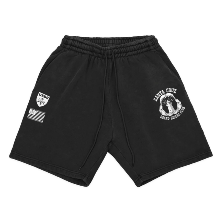 Santa Cruz Dawn Patrol Fleece Short - Black - front