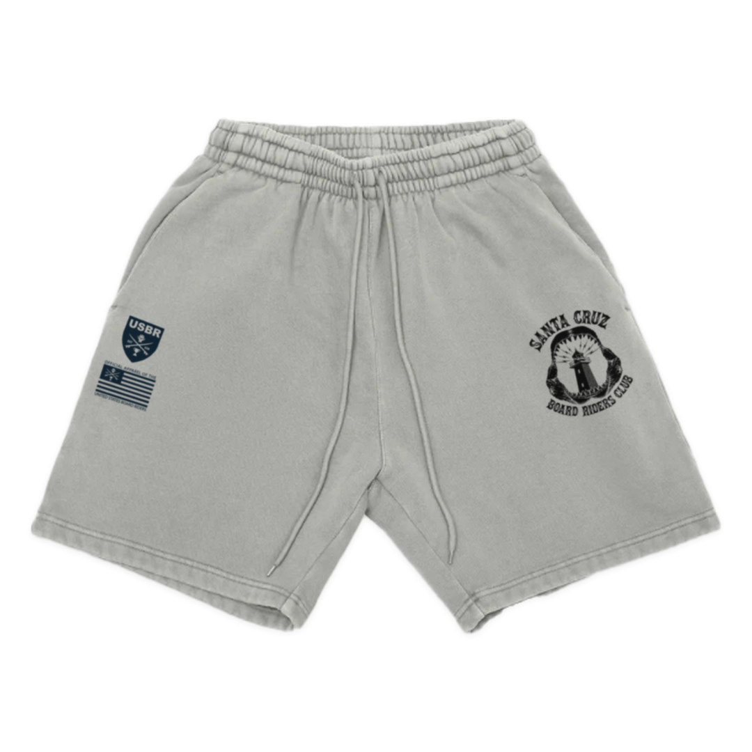 Santa Cruz Dawn Patrol Fleece Short - Gray - front
