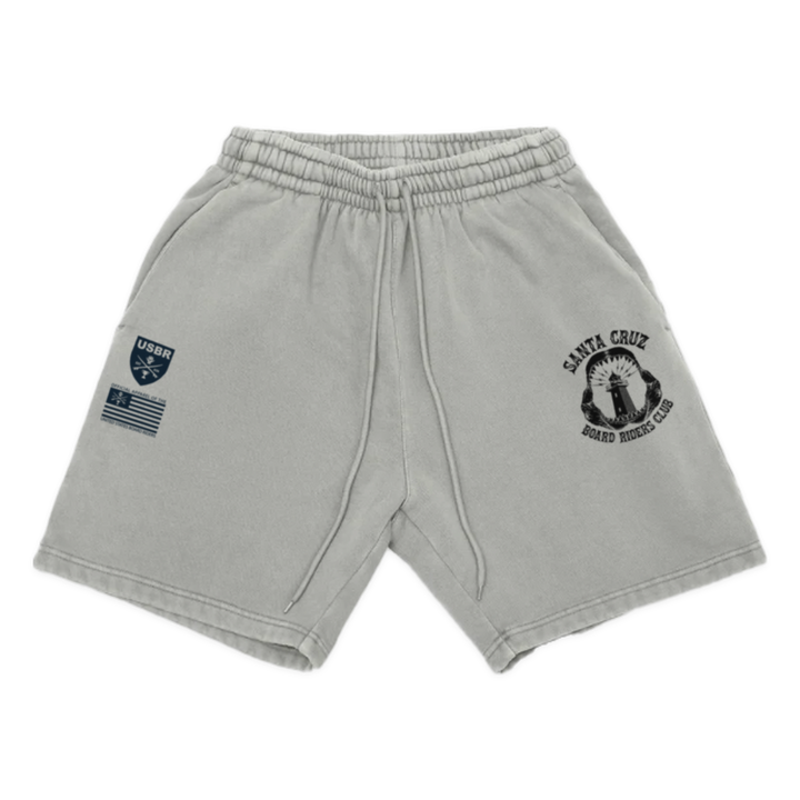 Santa Cruz Dawn Patrol Fleece Short - Gray - front