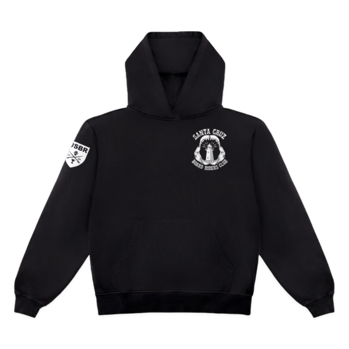 Santa Cruz Dawn Patrol Pullover Hoodie - Black - front