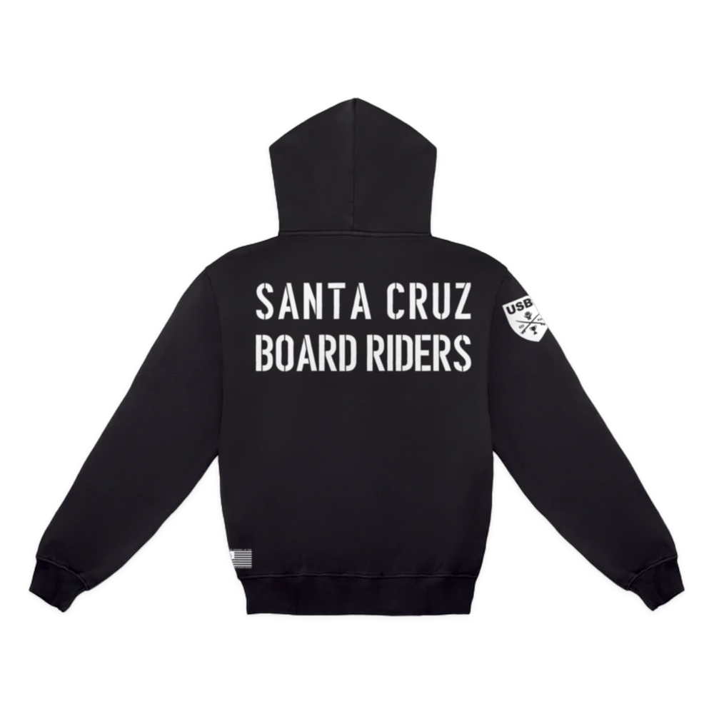 Santa Cruz Dawn Patrol Pullover Hoodie - Black - back