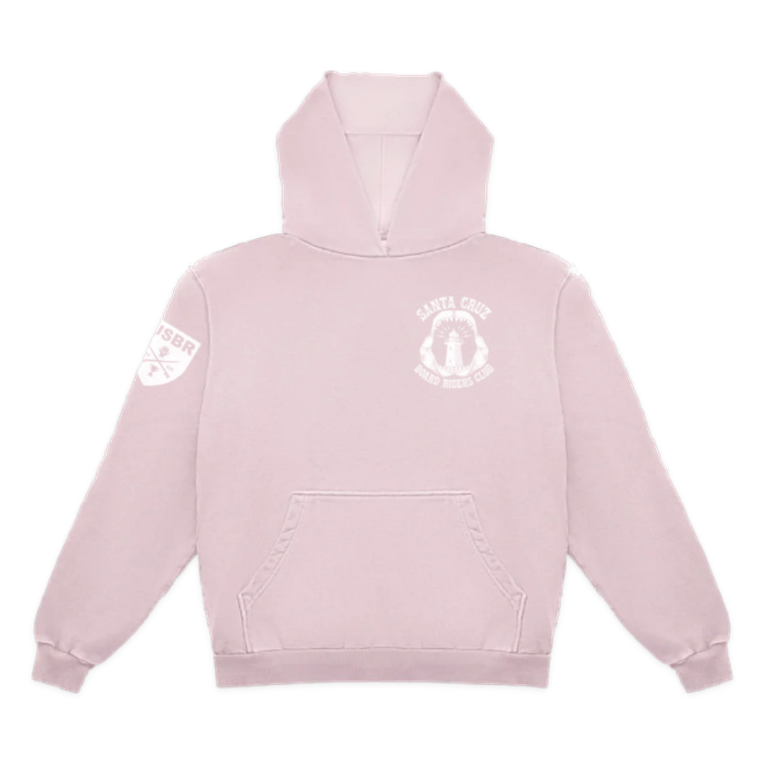 Santa Cruz Dawn Patrol Pullover Hoodie - Light Pink - front