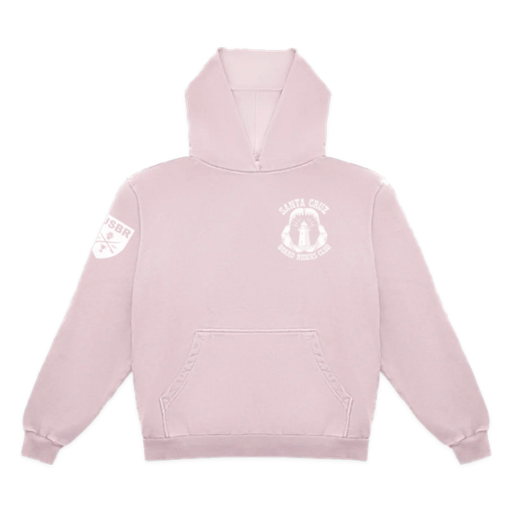 Santa Cruz Dawn Patrol Pullover Hoodie - Light Pink - front