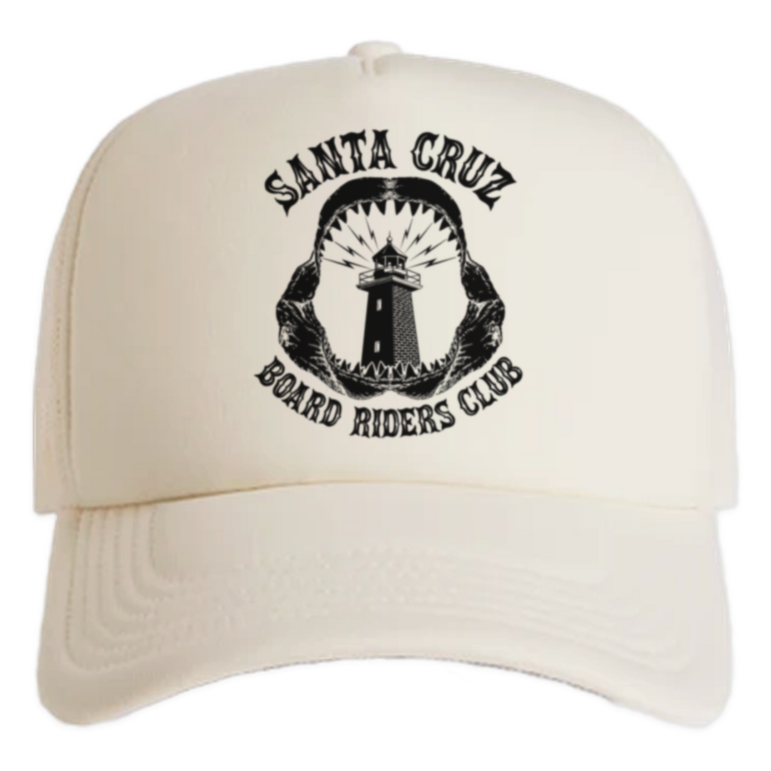 Santa Cruz Frame Foam Trucker - Off White - front