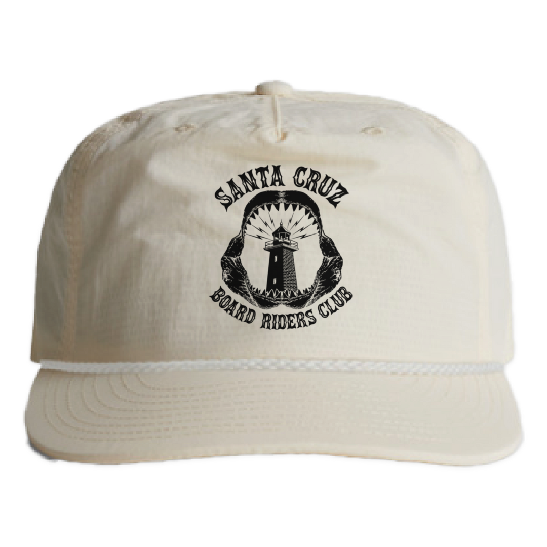 Santa Cruz Nylon Surf Rope Cap - Off White - front