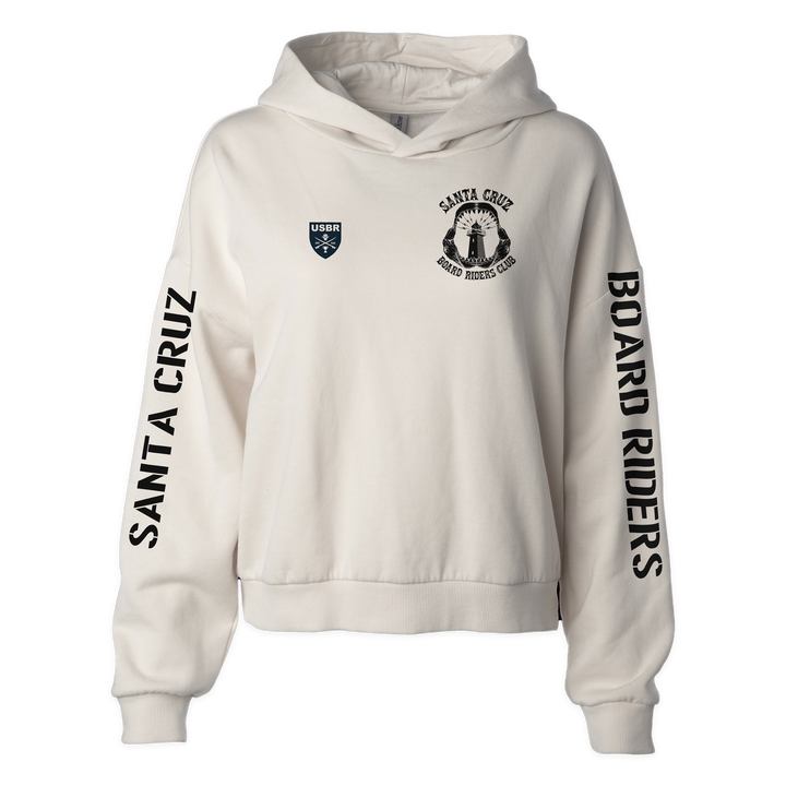Santa Cruz Sideline Cropped Hoodie - Bone - front