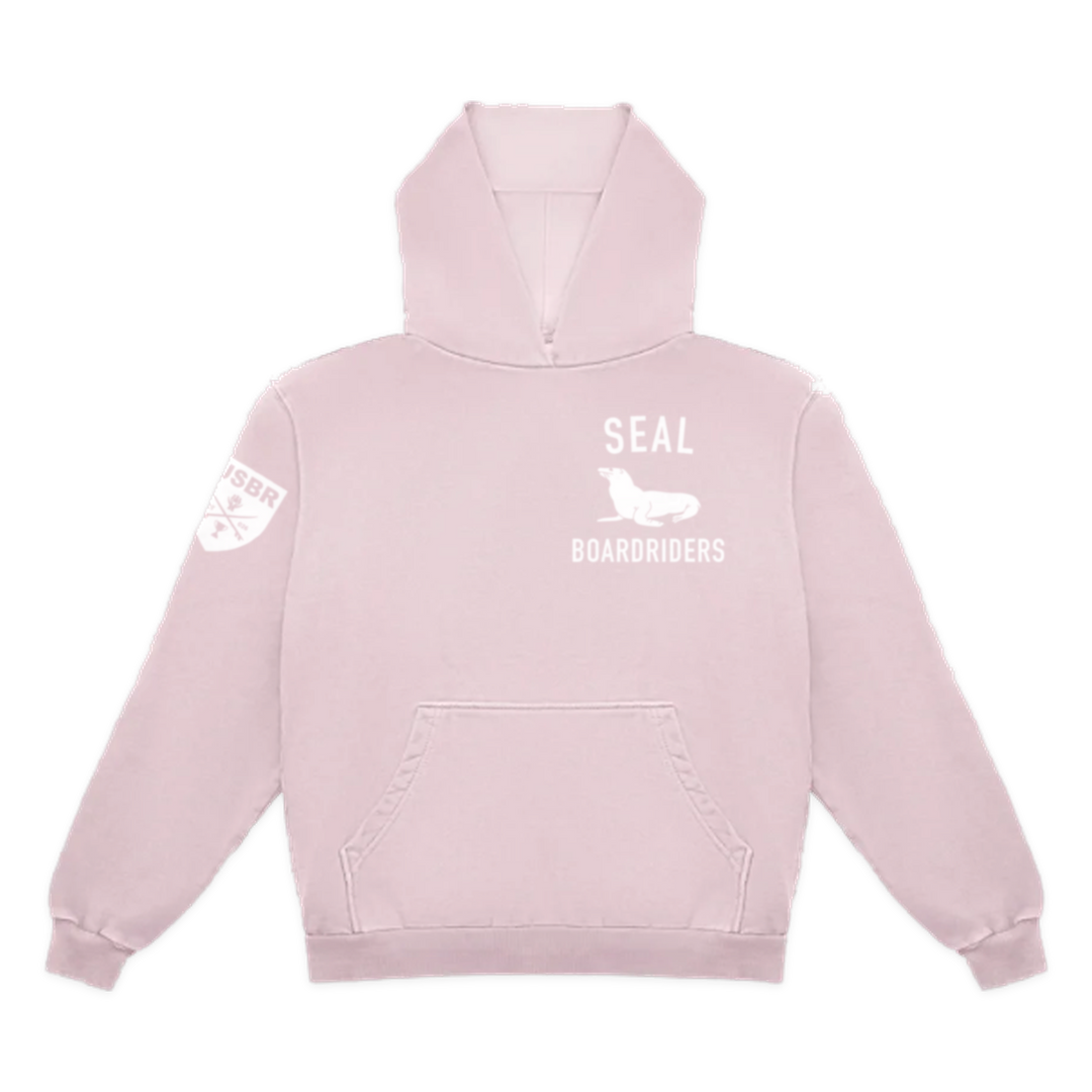 Seal Dawn Patrol Pullover Hoodie - Light Pink - front