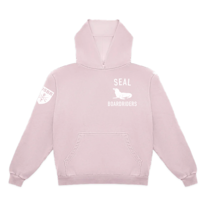 Seal Dawn Patrol Pullover Hoodie - Light Pink - front