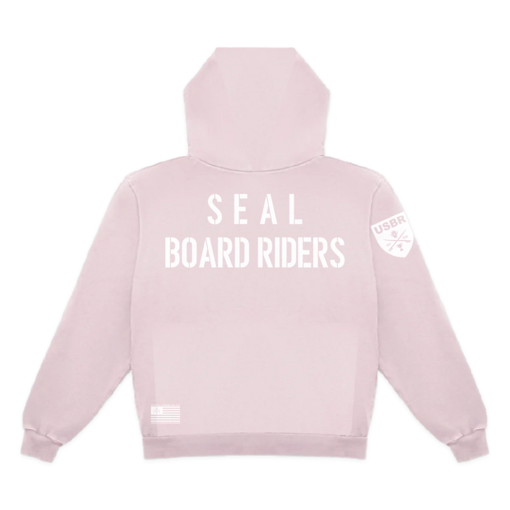 Seal Dawn Patrol Pullover Hoodie - Light Pink - back