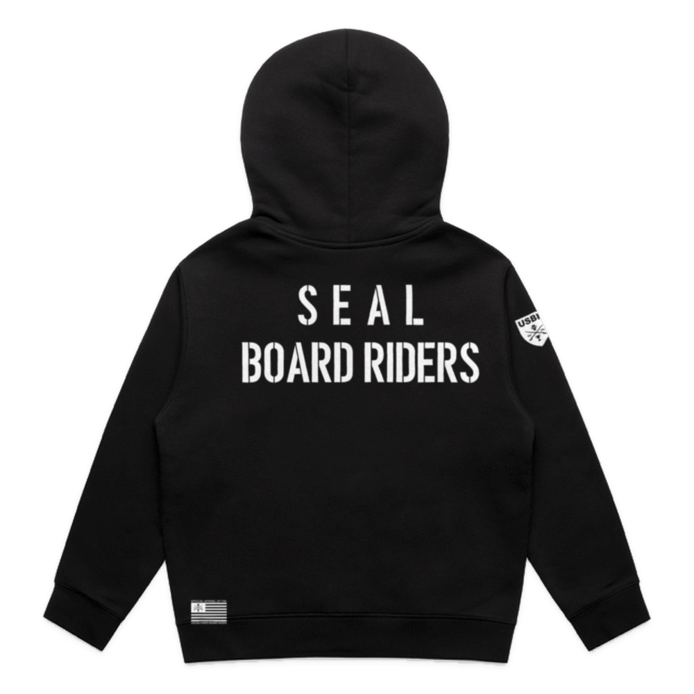 Seal Dawn Patrol Zip Hoodie - Black - back