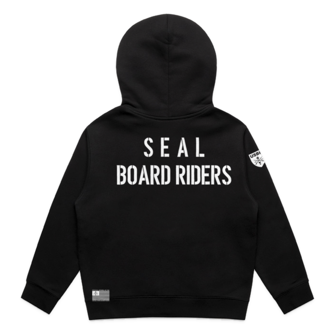 Seal Dawn Patrol Zip Hoodie - Black - back