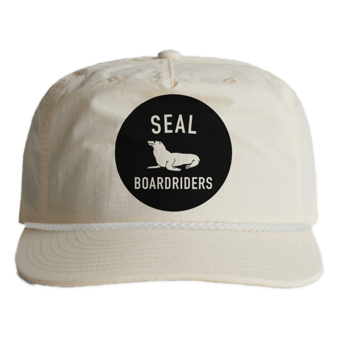 Seal Nylon Surf Rope Cap - Off White - front