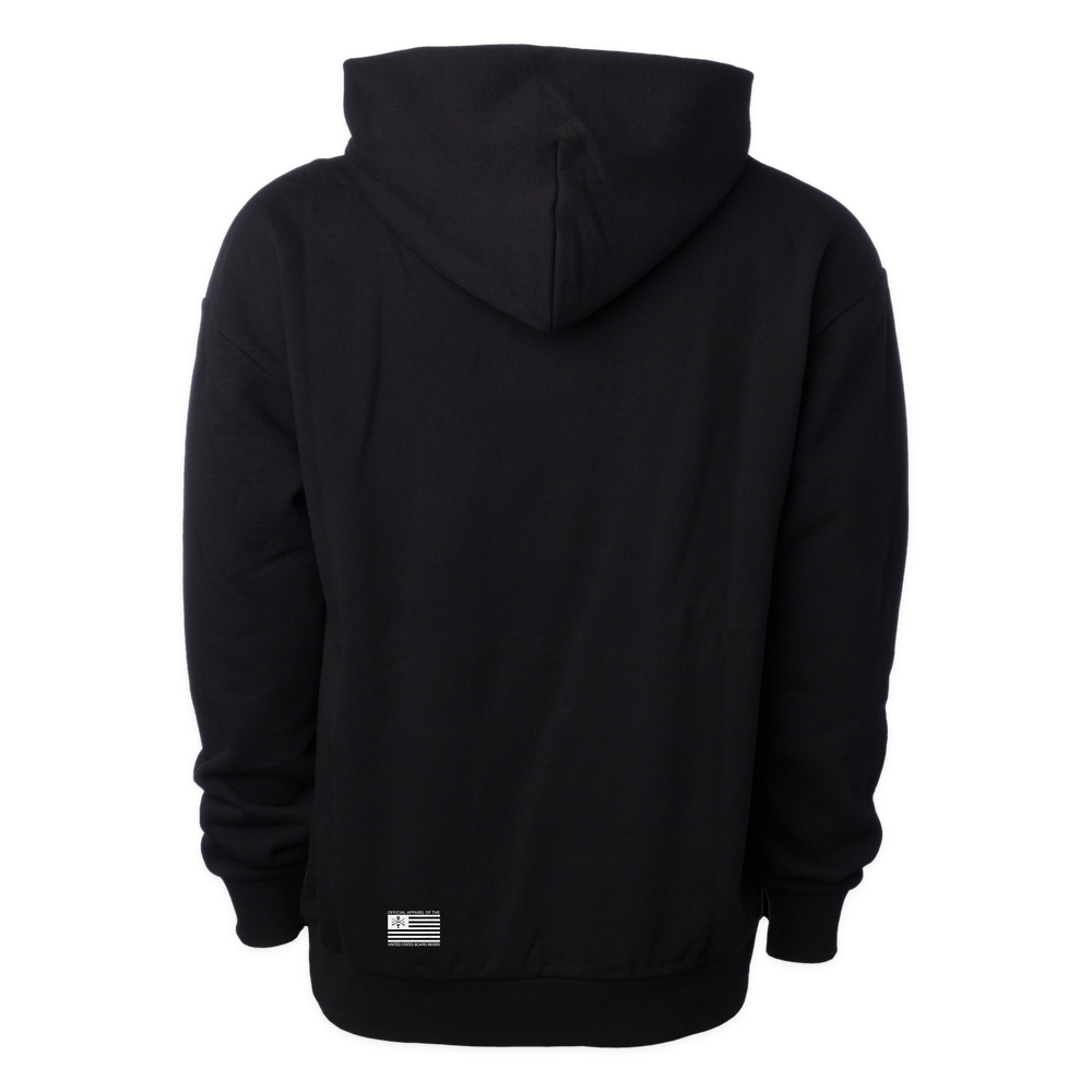 Seal Sideline Pullover Hoodie - Black - back