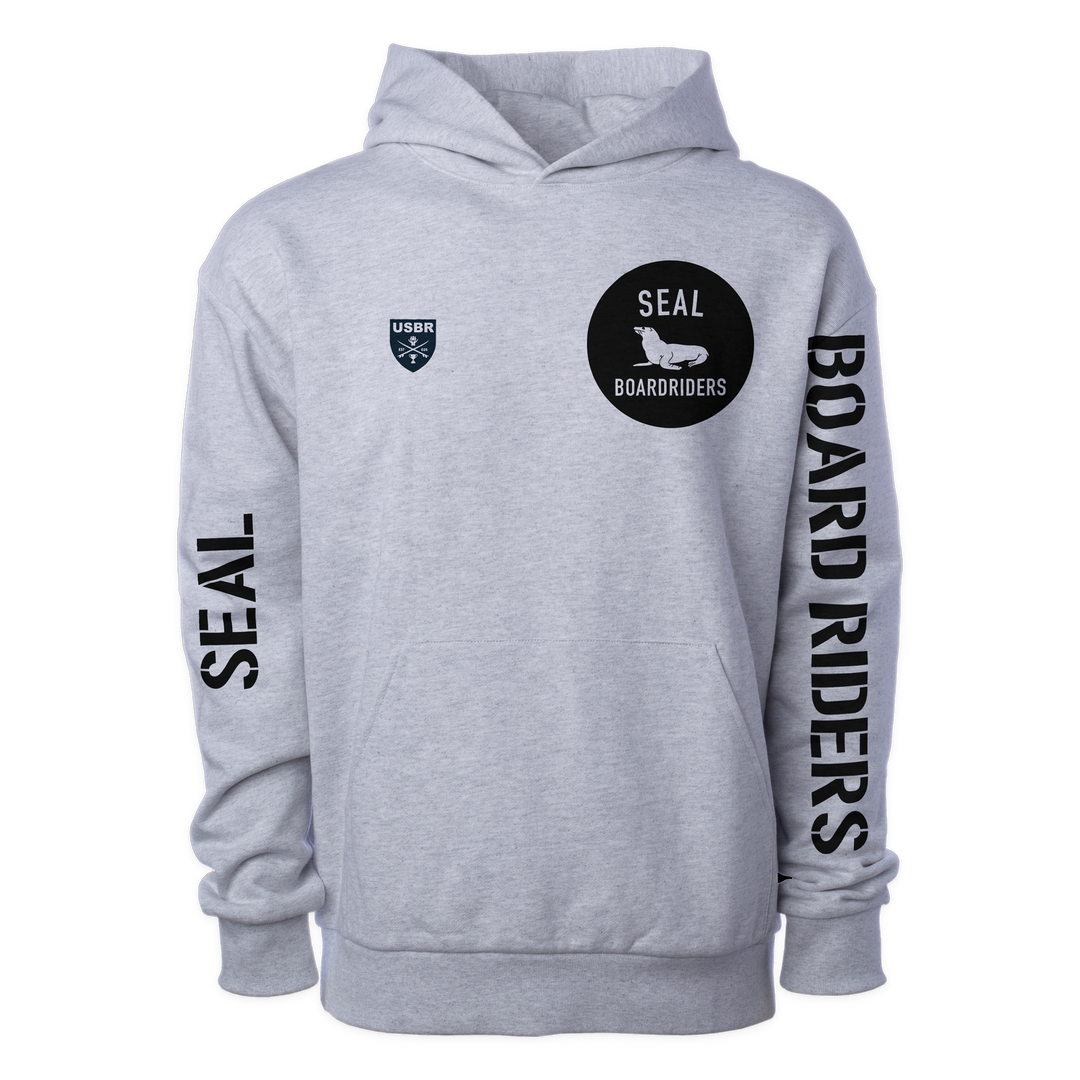 Seal Sideline Pullover Hoodie - Heather Gray - front