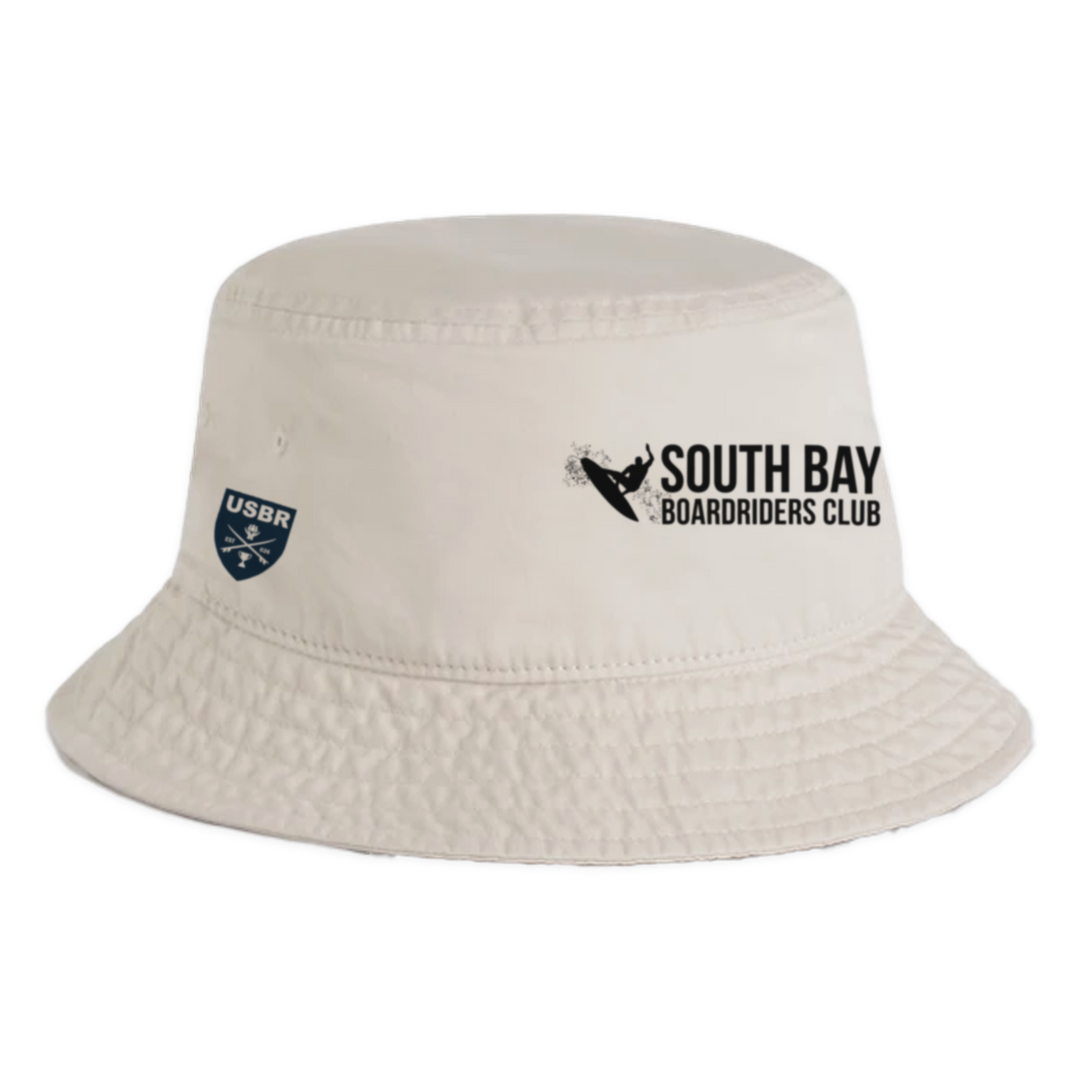 South Bay Cotton Bucket Hat - Faded Bone - front