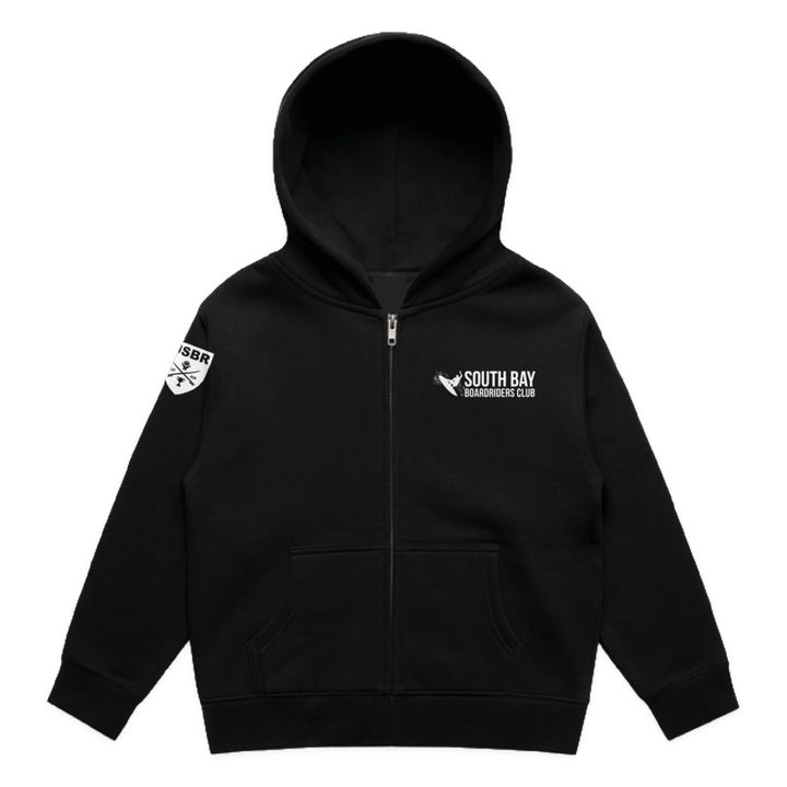 South Bay Dawn Patrol Zip Hoodie - Black - front