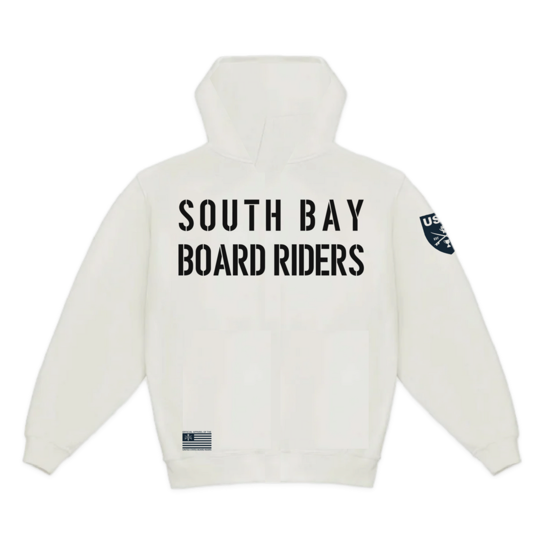South Bay Dawn Patrol Zip Hoodie - White - back