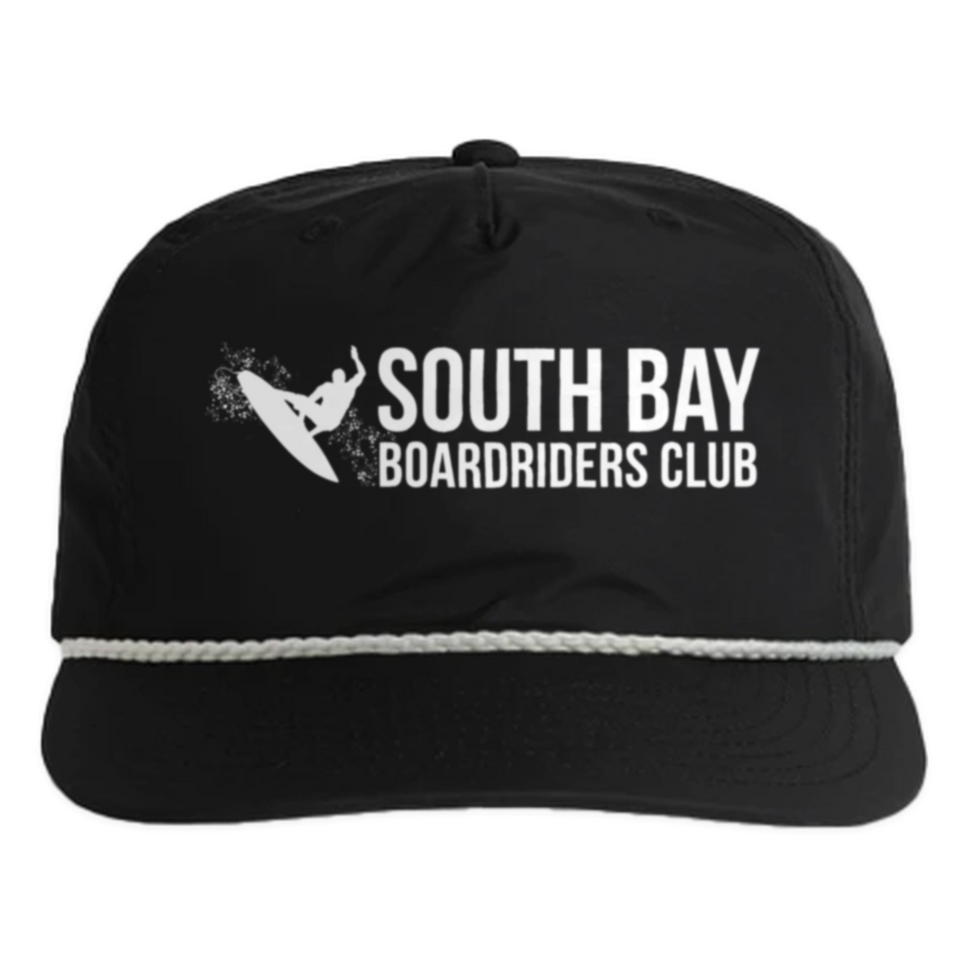 South Bay Nylon Surf Rope Cap - Black - front