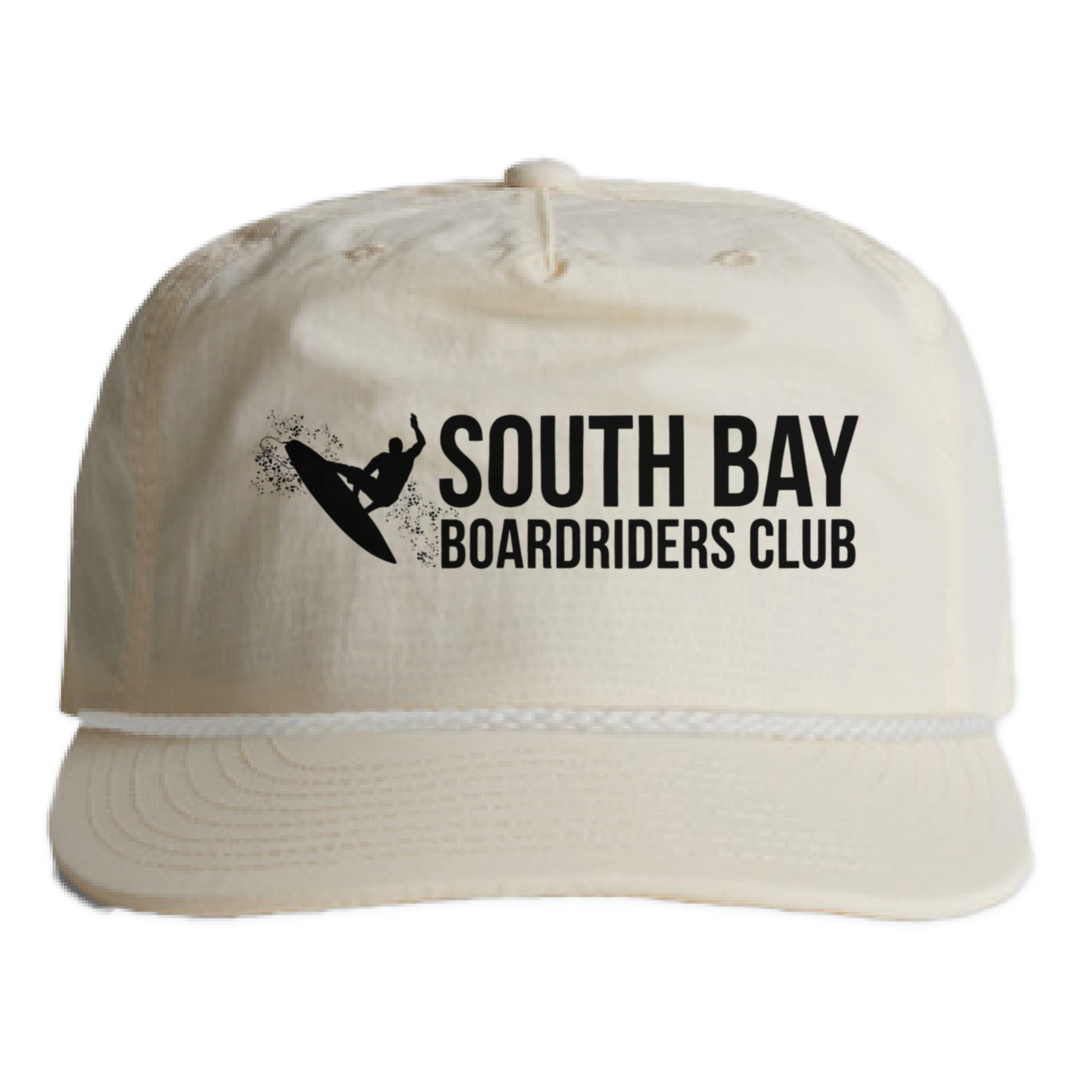 South Bay Nylon Surf Rope Cap - Off White - front
