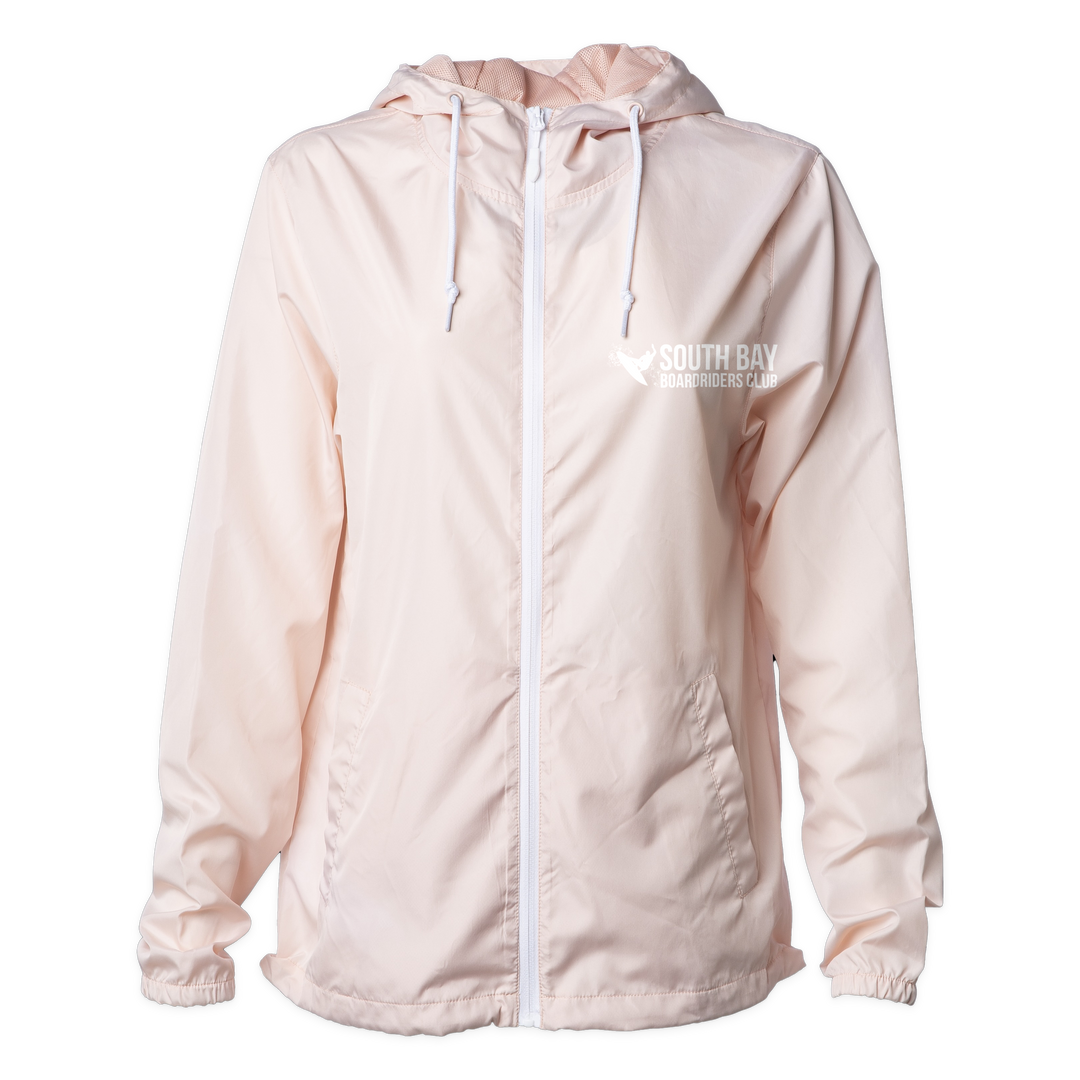 South Bay Sideline Shell Windbreaker - Light Pink - front