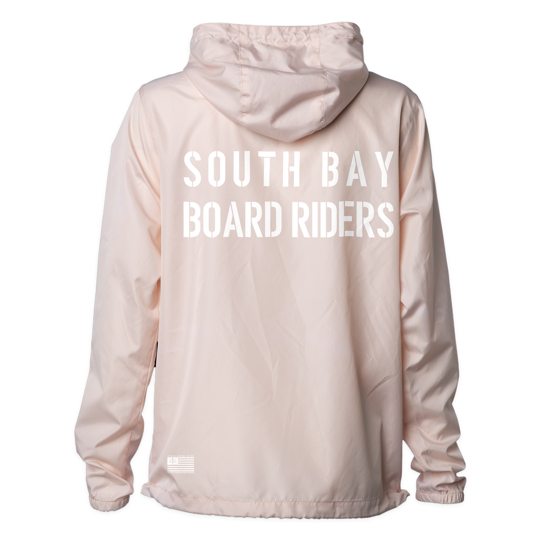 South Bay Sideline Shell Windbreaker - Light Pink - back