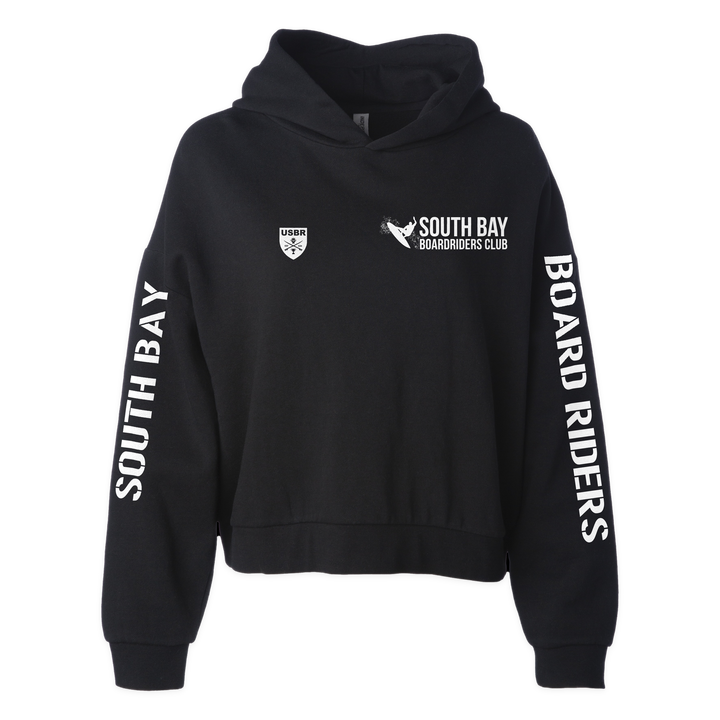 South Bay Sideline Cropped Hoodie - Black - front