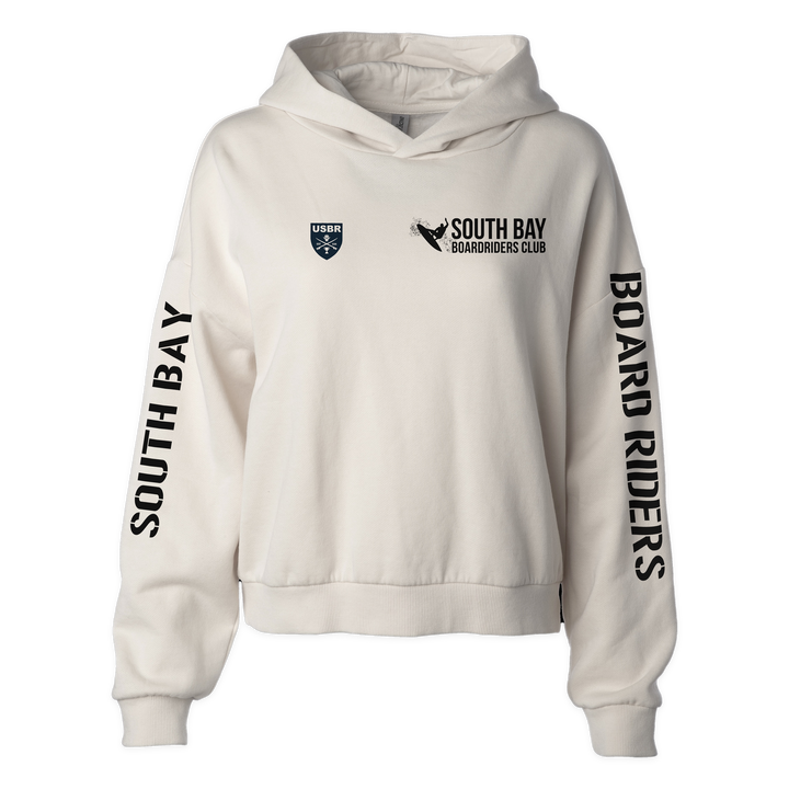 South Bay Sideline Cropped Hoodie - Bone - front