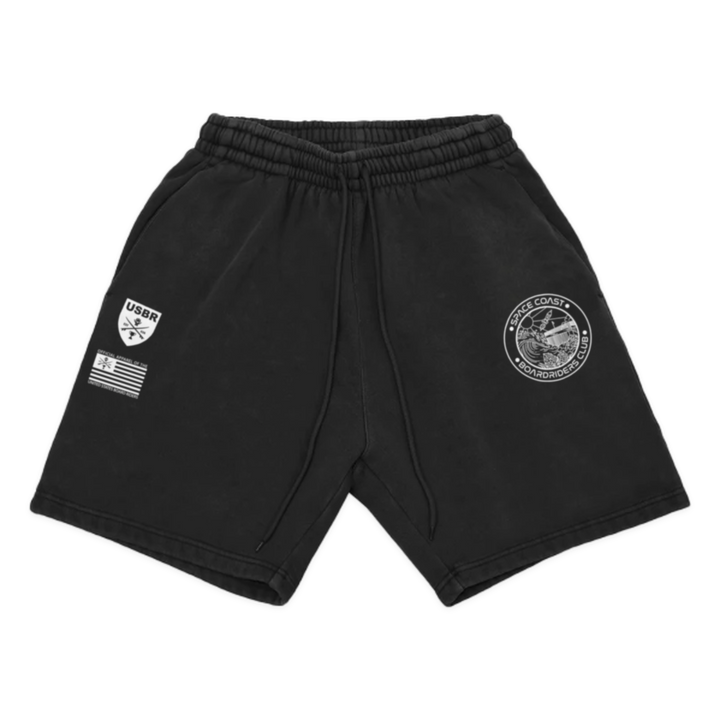 Space Coast Dawn Patrol Fleece Short - Black - front