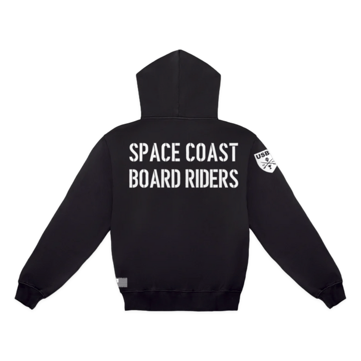 Space Coast Dawn Patrol Pullover Hoodie - Black - back