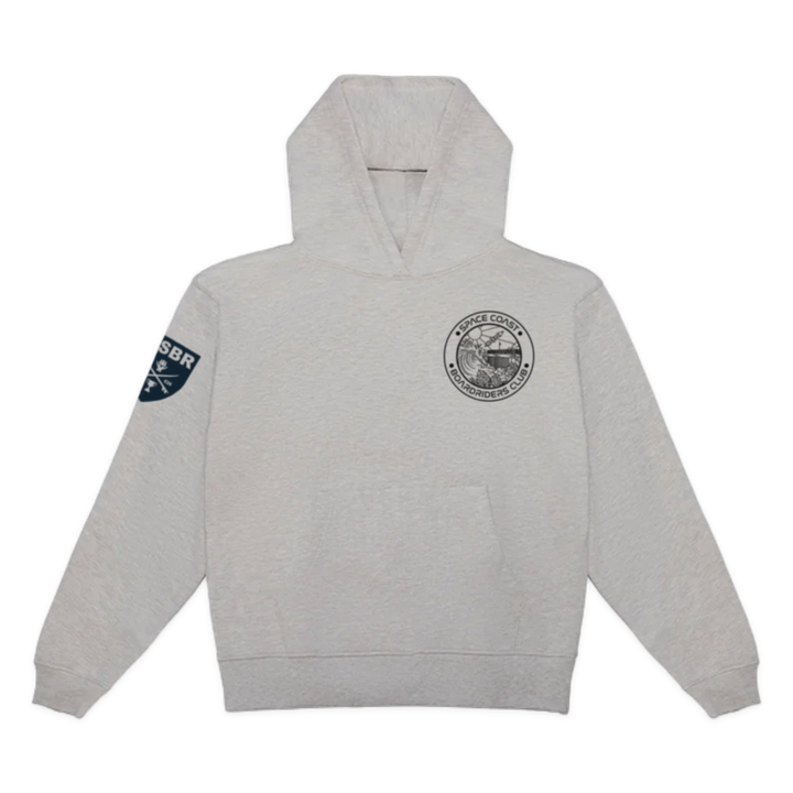 Space Coast Dawn Patrol Pullover Hoodie - Heather Gray - front