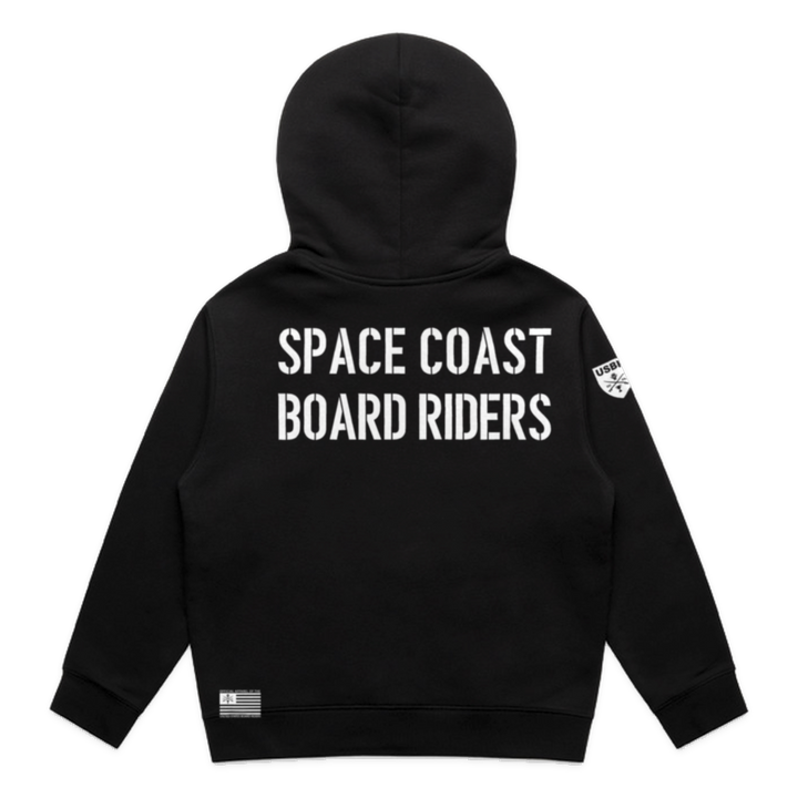 Space Coast Dawn Patrol Zip Hoodie - Black - back