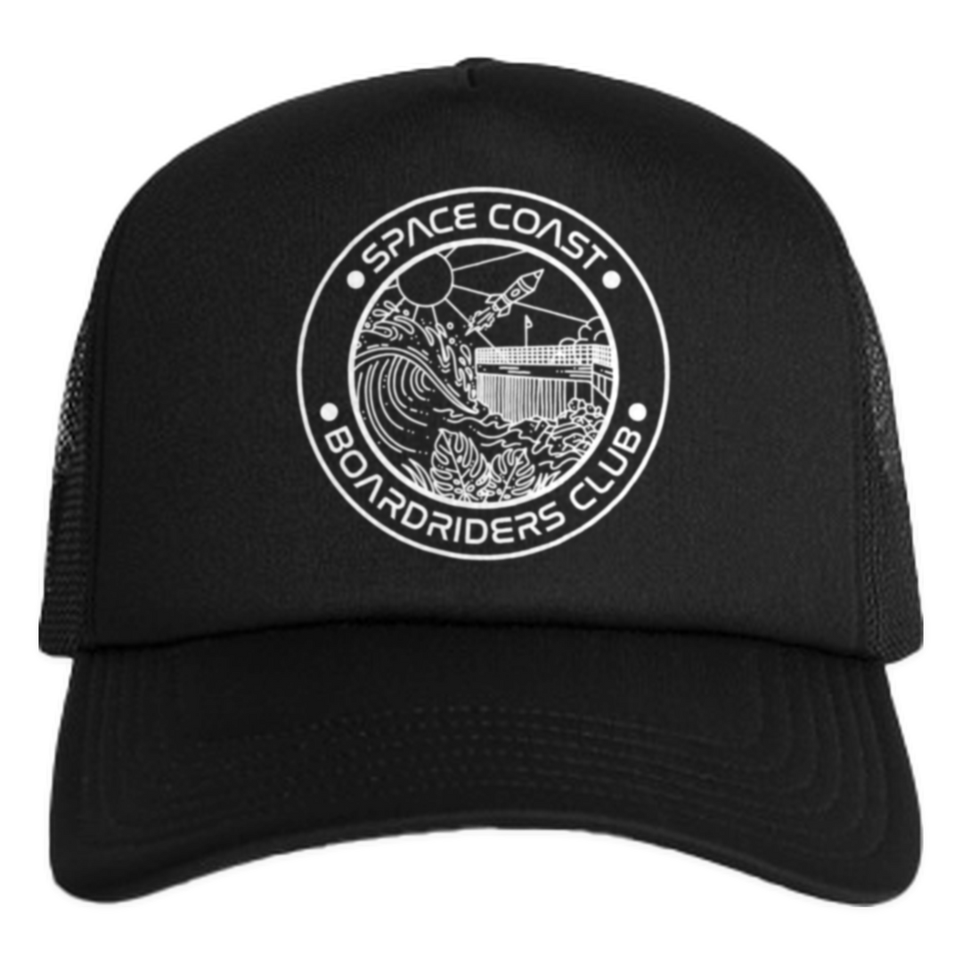 Space Coast Frame Foam Trucker - Black - front