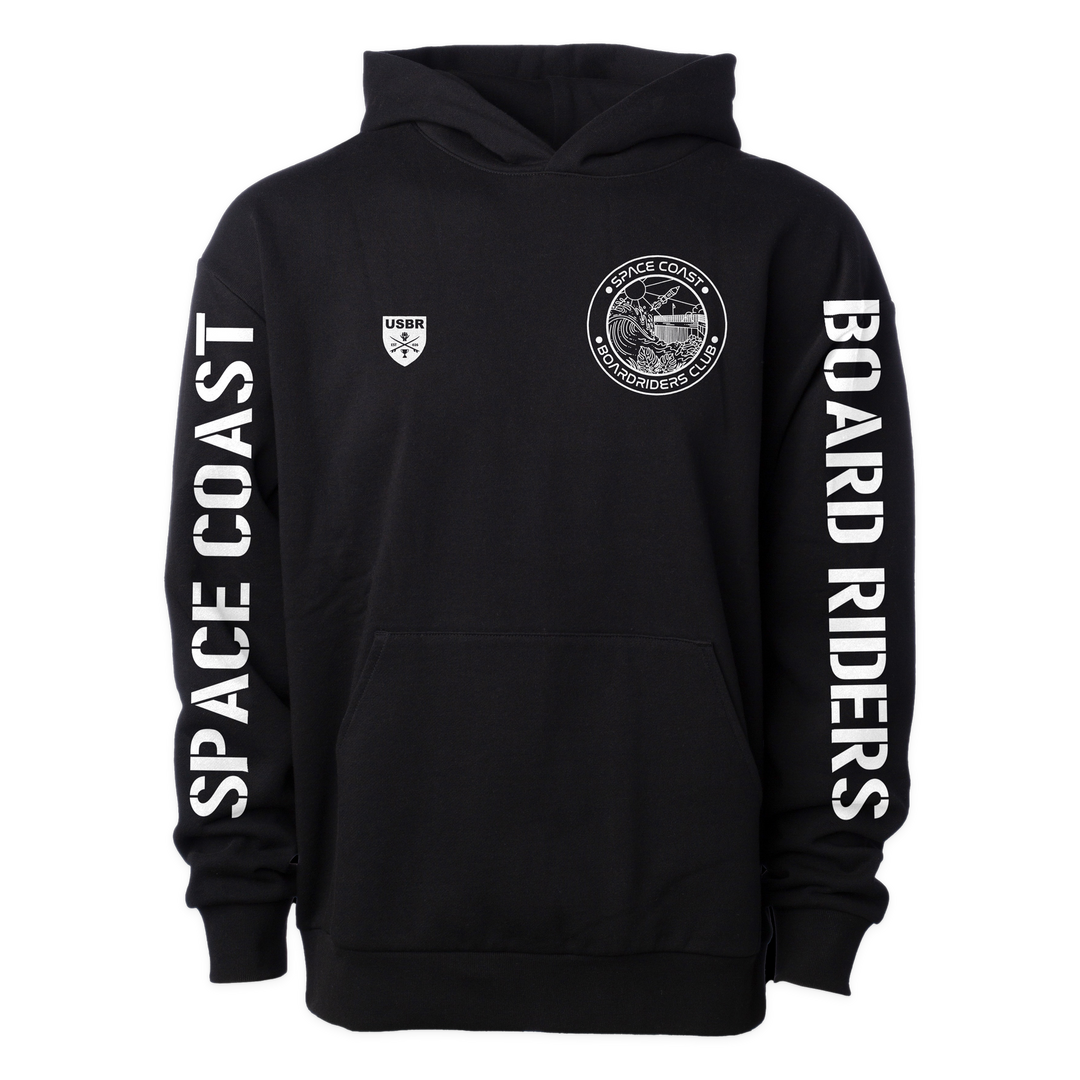 Space Coast Sideline Pullover Hoodie - Black - front