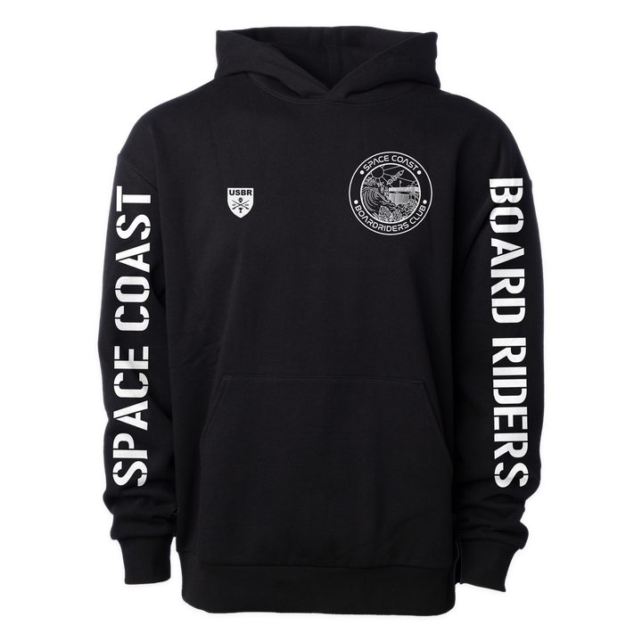Space Coast Sideline Pullover Hoodie - Black - front
