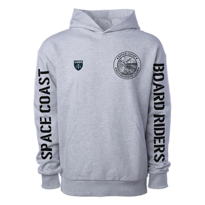 Space Coast Sideline Pullover Hoodie - Heather Gray - front