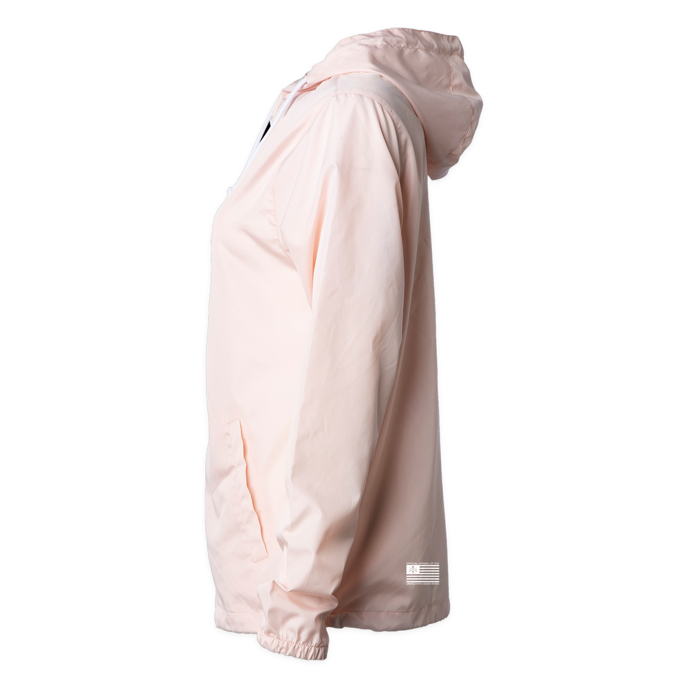Space Coast Sideline Shell Windbreaker - Light Pink - left side