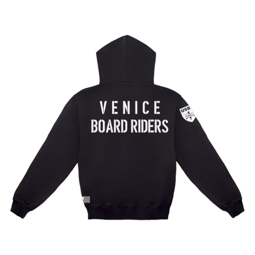Venice Dawn Patrol Pullover Hoodie - Black - back
