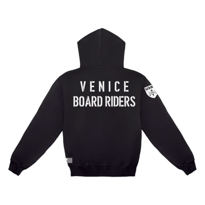 Venice Dawn Patrol Pullover Hoodie - Black - back