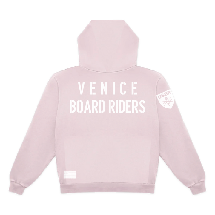 Venice Dawn Patrol Pullover Hoodie - Light Pink - back