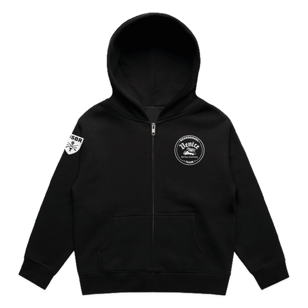Venice Dawn Patrol Zip Hoodie - Black - front