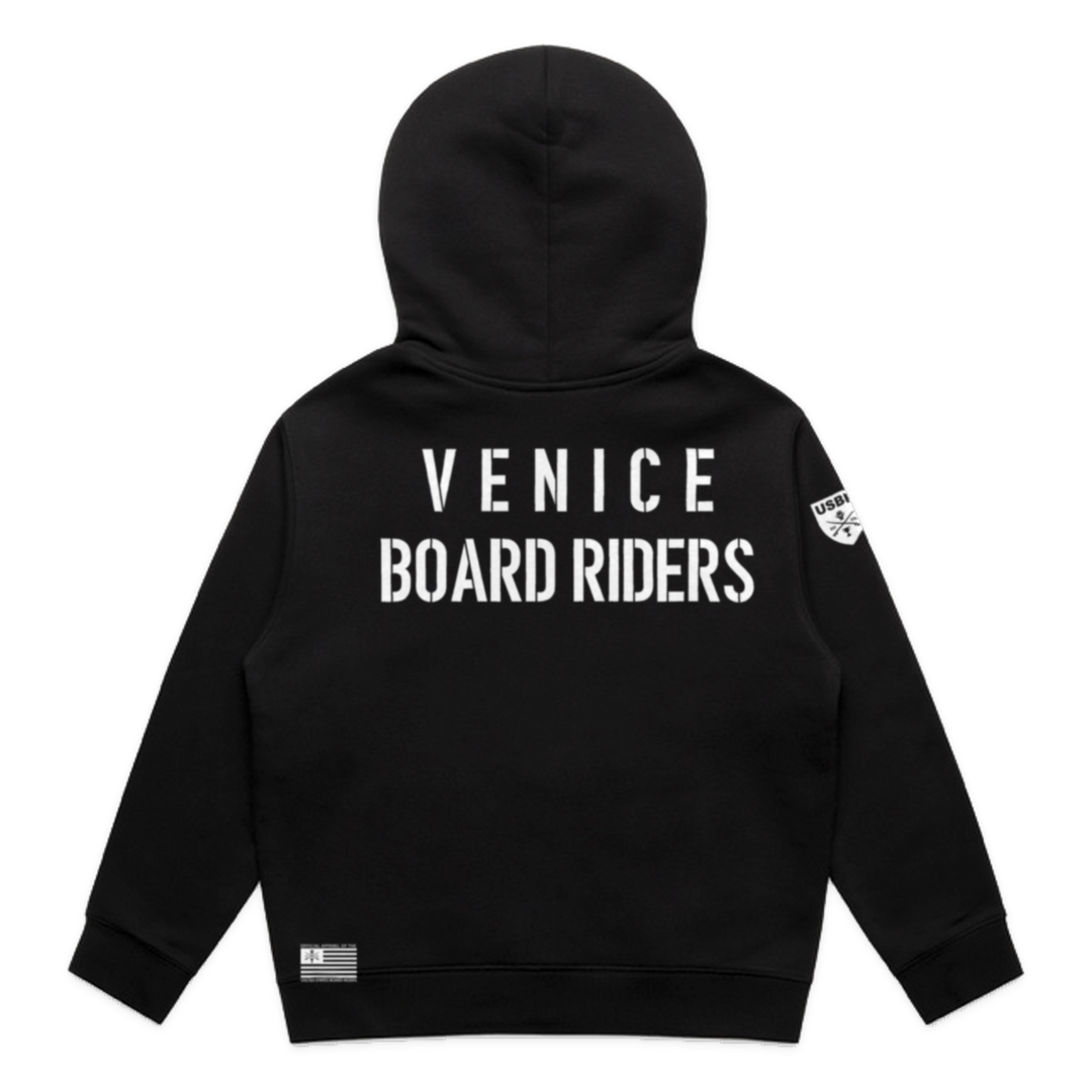 Venice Dawn Patrol Zip Hoodie - Black - back